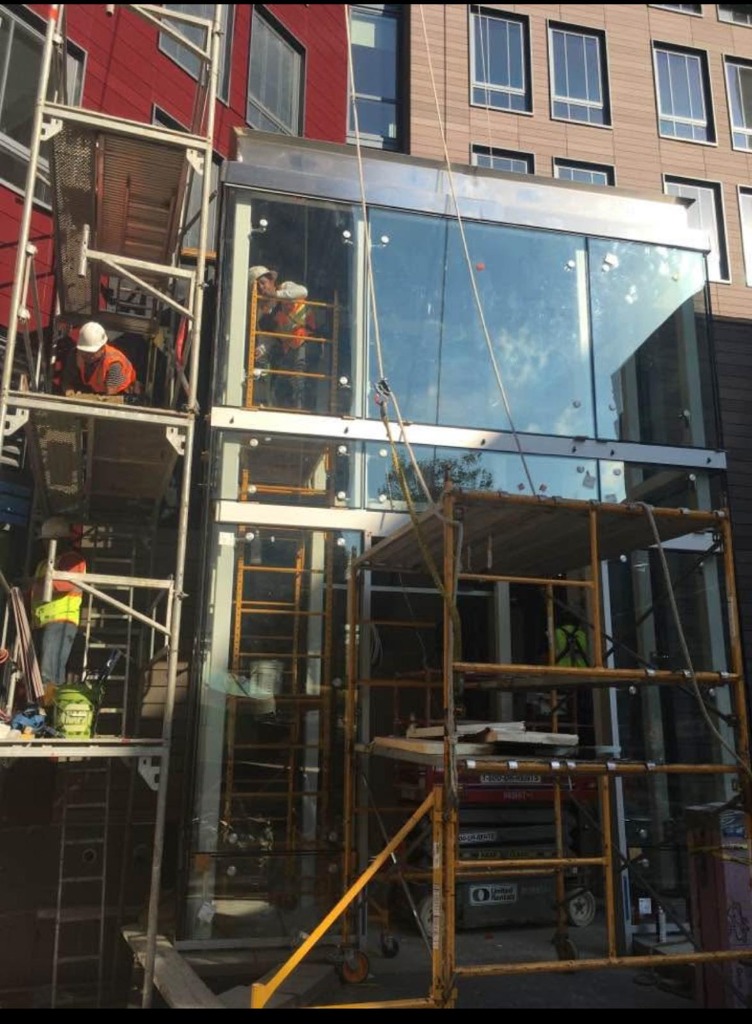 Glass Elevator Structure